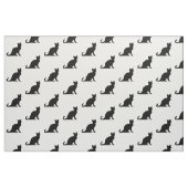 Zwart-wit kat patroon ontwerp textiel stof (Fat Quarter)