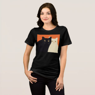 Zwart & Wit Kat T-shirt