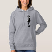 Zwart-wit katje ingeschakeld | Funny Tuxedo Cat Hoodie (Voorkant)