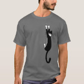 Zwart-wit katje ingeschakeld | Funny Tuxedo Cat T-shirt (Voorkant)