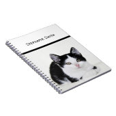 Zwart-wit katje notitieboek (Rechterzijde)