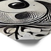 Zwart-wit katportret poster (Hoek)