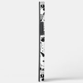Zwart wit kattengezicht (alle telefoons) Case-Mate iPhone case (Achterkant / Rechts)