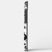 Zwart wit kattengezicht (alle telefoons) Case-Mate iPhone case (Achterkant / Links)