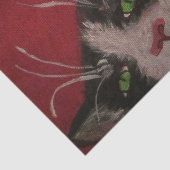 zwart-wit kattenpapier tissuepapier (Detail)