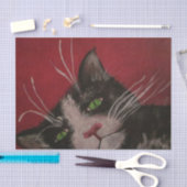 zwart-wit kattenpapier tissuepapier (Craft)