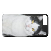 Zwart-wit kattenportret Case-Mate iPhone case (Achterkant (Horizontaal))