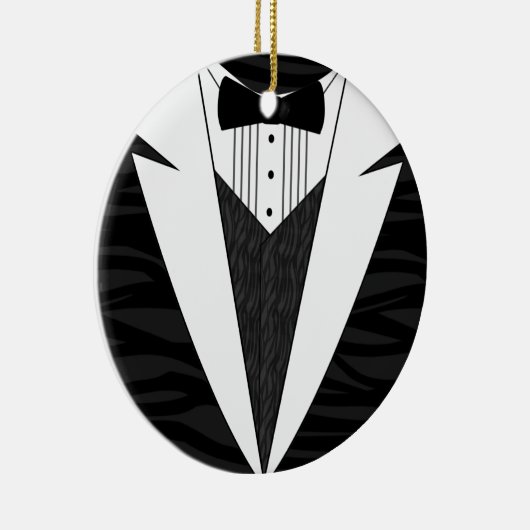 Zwart/wit Keramisch Ornament (Rechts)