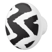 Zwart wit keramische knop (Rechts)