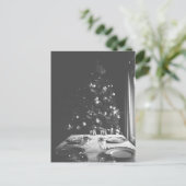 Zwart-wit Kerst Briefkaart (Staand voorkant)