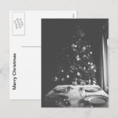 Zwart-wit Kerst Briefkaart (Voorkant / Achterkant)