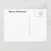 Zwart-wit Kerst Briefkaart (Achterkant)