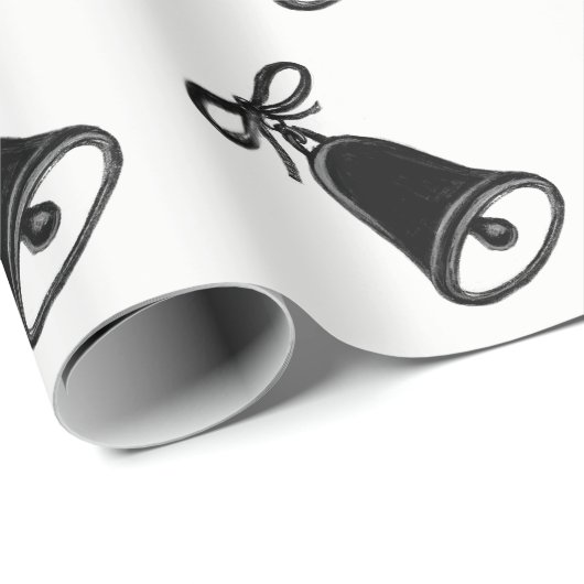 Zwart-wit kerst cadeaupapier (Rol Hoek)