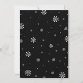 Zwart-wit | Kerst met tekenlicht Kaart (Achterkant)