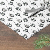 Zwart Wit Kerst Ornament Tissuepapier