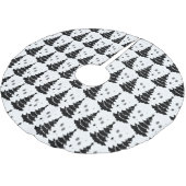 ZWART & WIT KERSTBOMEN KERSTBOOM ROK (Gekanteld)