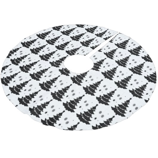 ZWART & WIT KERSTBOMEN KERSTBOOM ROK (Gekanteld)