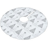 ZWART & WIT KERSTBOMEN KERSTBOOM ROK (Gekanteld)