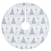 ZWART & WIT KERSTBOMEN KERSTBOOM ROK (Voorkant)