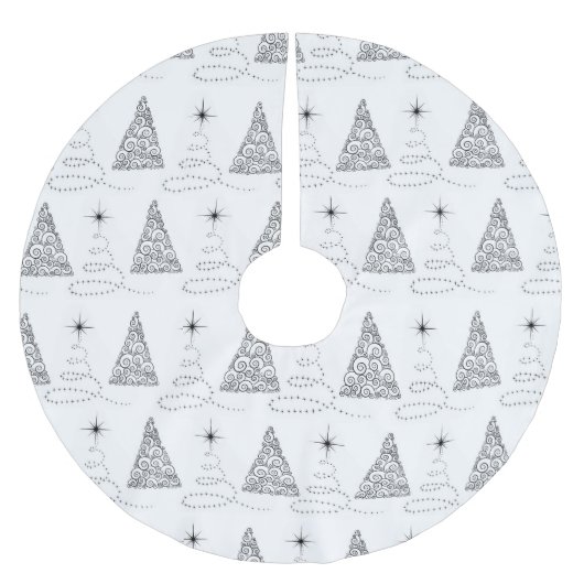 ZWART & WIT KERSTBOMEN KERSTBOOM ROK (Voorkant)