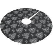 ZWART & WIT KERSTBOMEN & RENDIEREN KERSTBOOM ROK (Gekanteld)