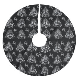 ZWART & WIT KERSTBOMEN & RENDIEREN KERSTBOOM ROK