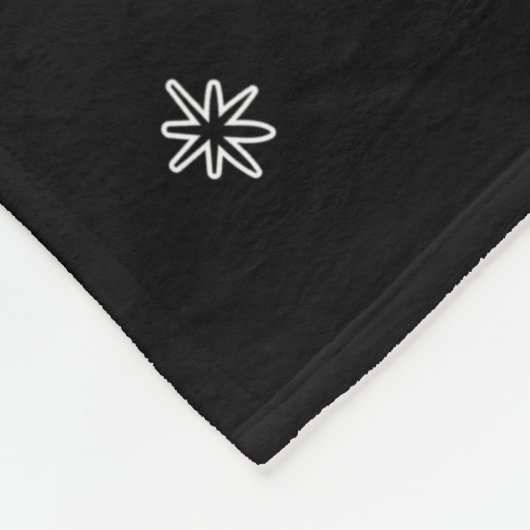 Zwart-wit kerstboompatroon fleece deken (Hoek)