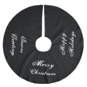 Zwart-wit kerstboomrok kerstboom rok (Voorkant)