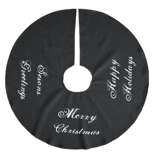 Zwart-wit kerstboomrok kerstboom rok (Voorkant)