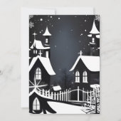Zwart-wit Kerstkaart (Voorkant)