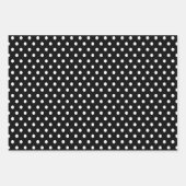 Zwart | wit | Kerstmis Inpakpapier Vel (Voorkant 3)