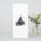 Zwart-wit Kersttekening (Staand voorkant)