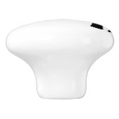 Zwart-wit keukengerei keramische knop (Zijkant)