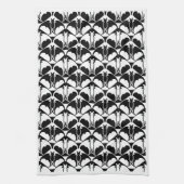 Zwart-wit keukenhanddoek met vleermuis (Verticaal)
