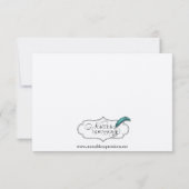 Zwart-wit Key Bruiloft Save the Date (Achterkant)