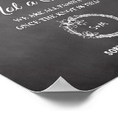 Zwart wit Kies een Poster voor het bruiloft van de (Hoek)