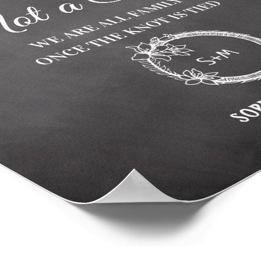 Zwart wit Kies een Poster voor het bruiloft van de (Hoek)