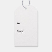 Zwart-wit kitten gezicht een geschenk voor u cadeaulabel (Achterkant)