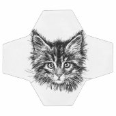 Zwart-wit kitten gezicht voetbal (Enkel)