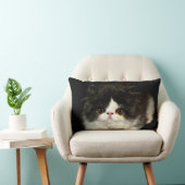 Zwart Wit Kitten zwart wit schattig kat Kussen (Stoel)