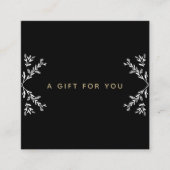 Zwart-wit klantwaardering kortingskaartje (Voorkant)