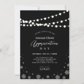 Zwart & Wit | Klantwaardering Partij Logo Kaart (Voorkant)