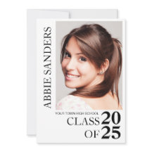 Zwart Wit Klasse 2025 Afstuderen Foto