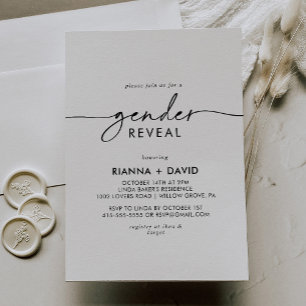 Zwart Wit Klassiek Geslacht Onthullen Partij Kaart