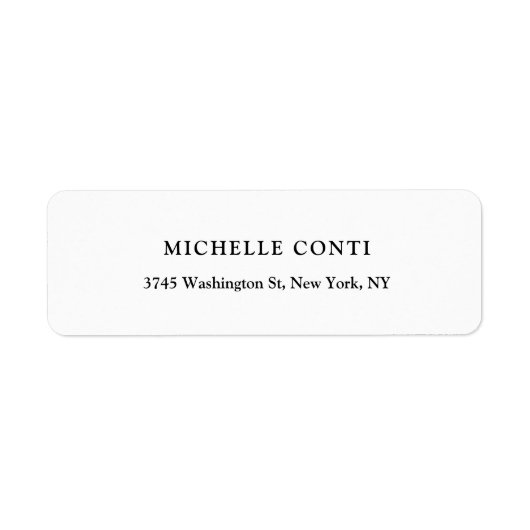 Zwart-wit, klassiek minimalistisch platte plaat ee etiket (Voorkant)
