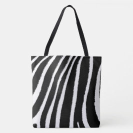 Zwart & Wit Klassiek Zebra Patroon Tote Bag