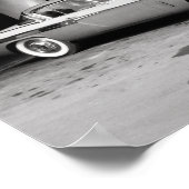 Zwart-wit Klassieke auto 1968 Europa Poster (Hoek)