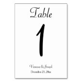 Zwart Wit Klassieke Bruiloft Kaart (Voorkant)