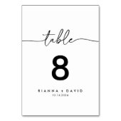 Zwart Wit Klassieke Bruiloft Kaart (Achterkant)