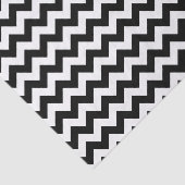Zwart-wit klassieke Chevron traditioneel ontwerp Tissuepapier (Detail)